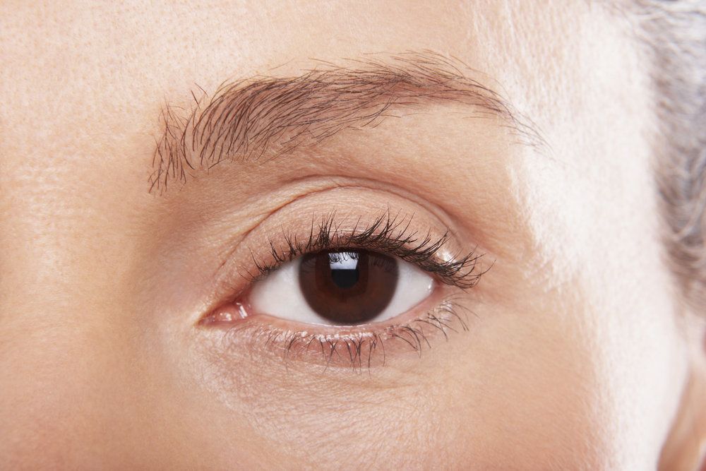 Photo of a woman's eye and brow